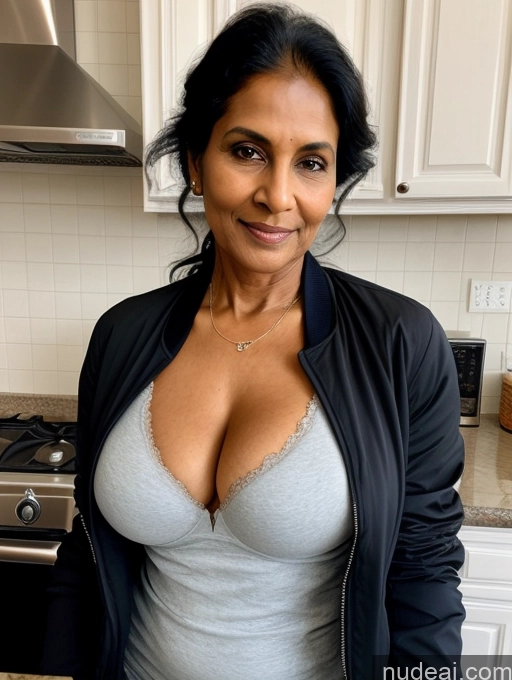 related ai porn images free for Milf Perfect Boobs Beautiful Perfect Body Dark Skin 70s Indian Kitchen Bra Casual Jacket Professor Stylish Suit Cleavage Detailed Sexy Face