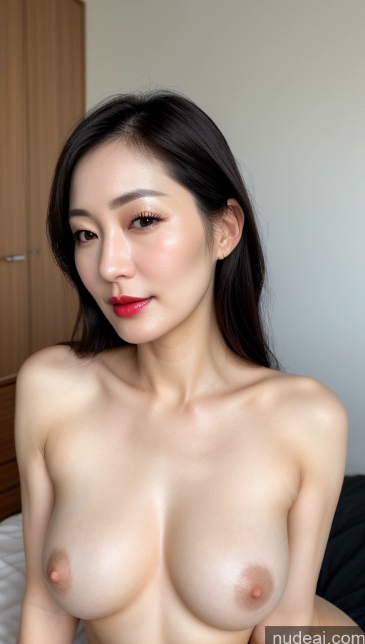 related ai porn images free for Woman One Small Tits Beautiful Lipstick Fairer Skin Black Hair Slicked Korean Close-up View Detailed 40s