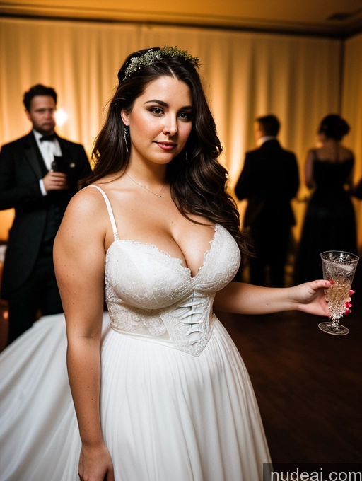 related ai porn images free for Busty Big Ass Fairer Skin Brunette Messy White Film Photo Dark Lighting Detailed Several 20s Party Victorian Wedding Dress Cleavage Woman Chubby Big Hips Transparent