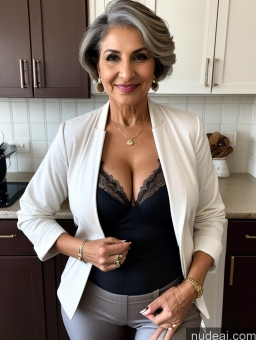 related ai porn images free for Milf Perfect Boobs Beautiful Perfect Body 70s Pixie Arabic Kitchen Bra Casual Jacket Professor Stylish Suit Cleavage Detailed Sexy Face