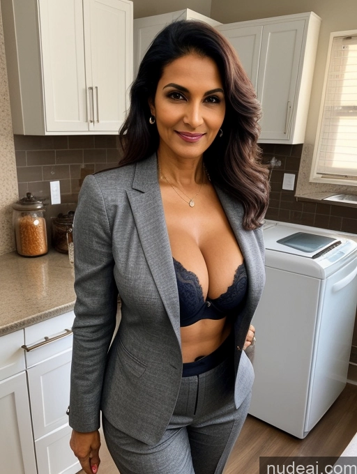 related ai porn images free for Milf Perfect Boobs Beautiful Perfect Body Dark Skin 60s Indian Kitchen Bra Casual Jacket Professor Stylish Suit Cleavage Detailed Sexy Face