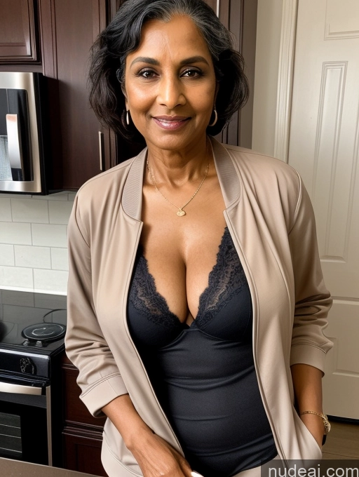 related ai porn images free for Milf Perfect Boobs Beautiful Perfect Body Dark Skin Indian Kitchen Bra Casual Jacket Professor Stylish Suit Cleavage Detailed Sexy Face 70s