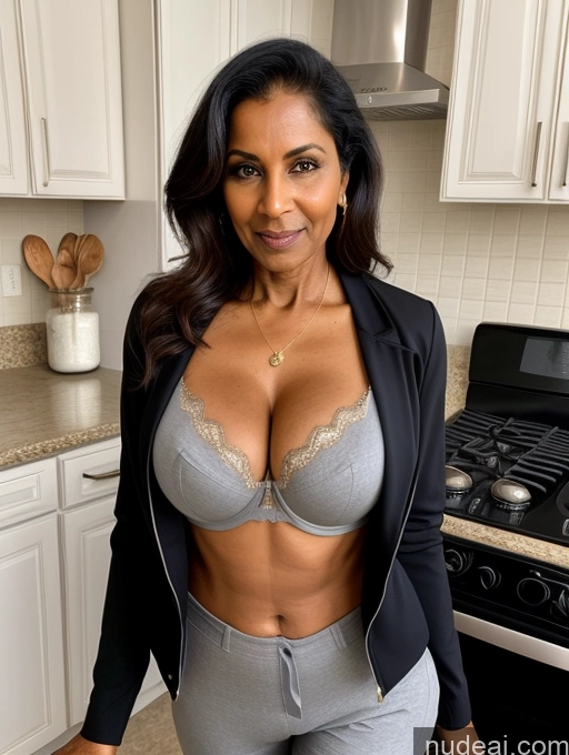 related ai porn images free for Milf Perfect Boobs Beautiful Perfect Body Dark Skin 70s Indian Kitchen Bra Casual Jacket Professor Stylish Suit Cleavage Detailed Sexy Face