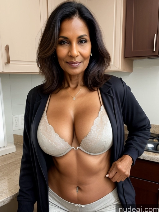 related ai porn images free for Milf Perfect Boobs Beautiful Perfect Body Dark Skin 70s Indian Kitchen Bra Casual Jacket Professor Stylish Suit Cleavage Detailed Sexy Face Topless