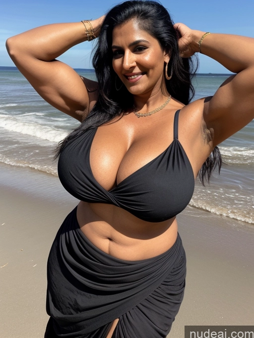 related ai porn images free for Milf Huge Boobs Beautiful Tattoos Muscular Big Ass Abs Thick Fat Big Hips Tall Dark Skin 50s Laughing Ponytail Indian Dark Lighting Sexy Face Black Hair T-pose Blouse Sari Front View Beach