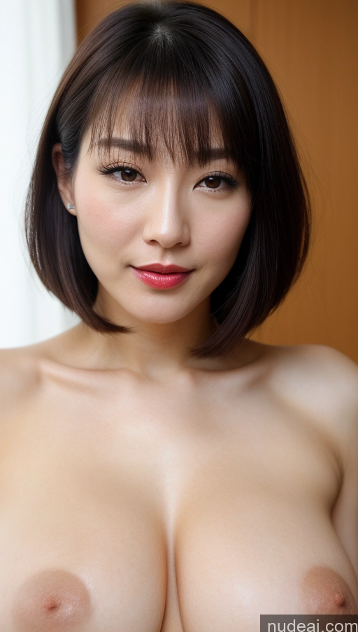 related ai porn images free for Woman One Beautiful Lipstick Fairer Skin 30s Black Hair Close-up View Huge Boobs Japanese Bobcut Skin Detail (beta)