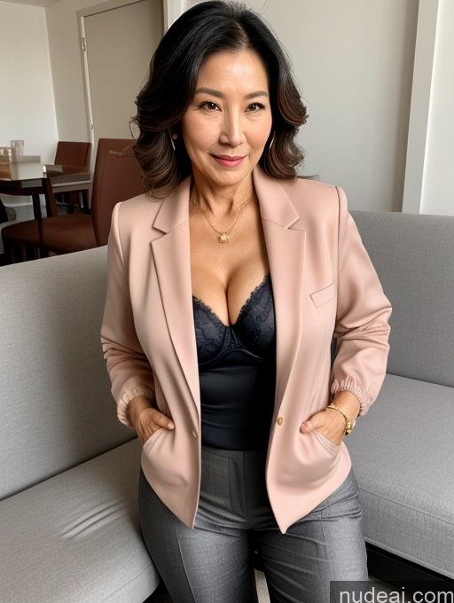 related ai porn images free for Milf Perfect Boobs Beautiful Perfect Body Korean Couch Bra Casual Jacket Professor Stylish Suit Cleavage Detailed Sexy Face 70s