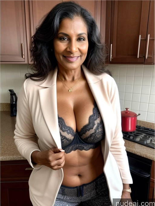 related ai porn images free for Milf Perfect Boobs Beautiful Perfect Body Dark Skin 70s Indian Kitchen Bra Casual Jacket Professor Stylish Suit Cleavage Detailed Sexy Face