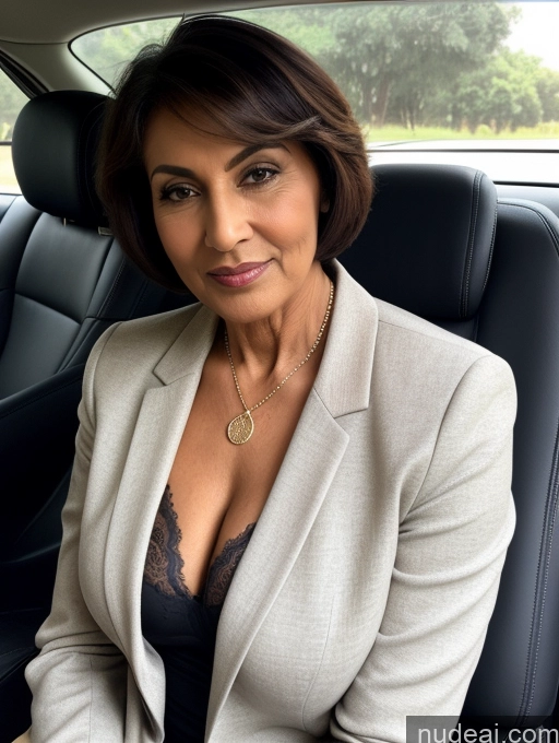 related ai porn images free for Milf Perfect Boobs Beautiful Perfect Body Short Hair Dark Skin 70s Arabic Car Bra Jacket Professor Stylish Suit Cleavage Detailed Sexy Face