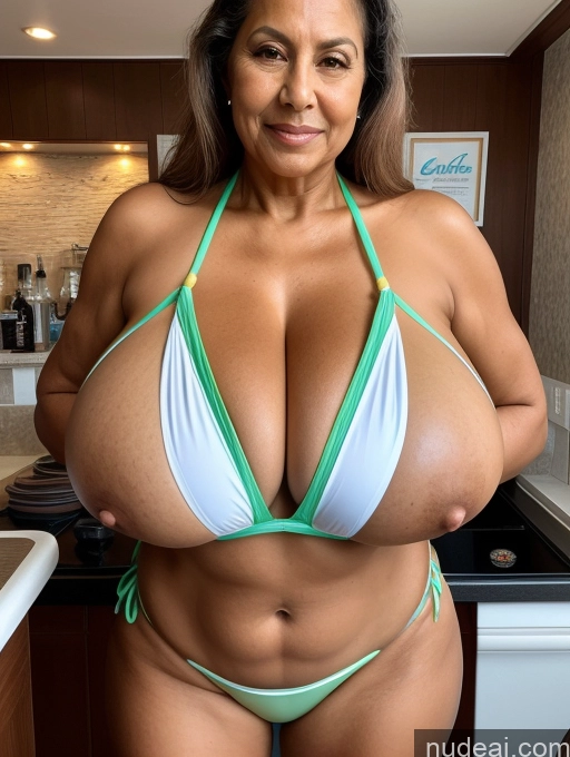 related ai porn images free for One Busty Huge Boobs Tanned Skin 70s Brazilian Front View Microkini Thong Waitress