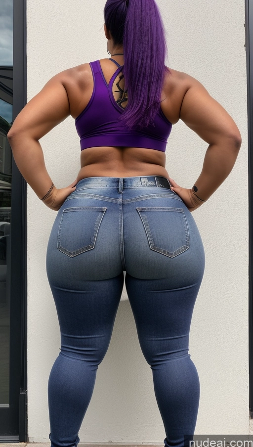 related ai porn images free for Athlete Big Ass Big Hips Jeans Purple Hair