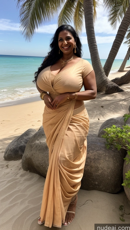 related ai porn images free for Milf Busty Huge Boobs Beautiful Tattoos Big Ass Big Hips Tall Dark Skin 50s Black Hair Indian Sexy Face Happy Thick Blouse Sari Beach T-pose Front View