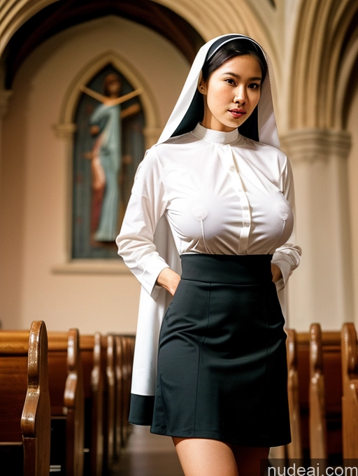 related ai porn images free for Woman Huge Boobs Perfect Boobs Small Ass Skinny Perfect Body Vietnamese Vintage Church Nun Abs Blouse Micro Skirt