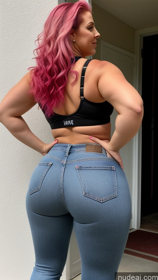 related ai porn images free for Athlete Big Ass Big Hips Jeans Pink Hair