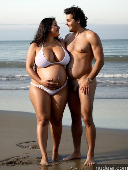 related ai porn images free for Several Woman + Man Huge Boobs Pregnant Perfect Boobs Big Ass Thick 30s Black Hair Brazilian Beach Front View Spreading Legs Bikini Transparent