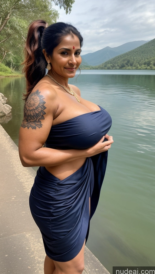 related ai porn images free for Milf Busty Huge Boobs Beautiful Tattoos Muscular Big Ass Thick Big Hips Tall Dark Skin Indian Sexy Face Abs 50s Ginger Ponytail Lake Blouse Sari Front View Jumping