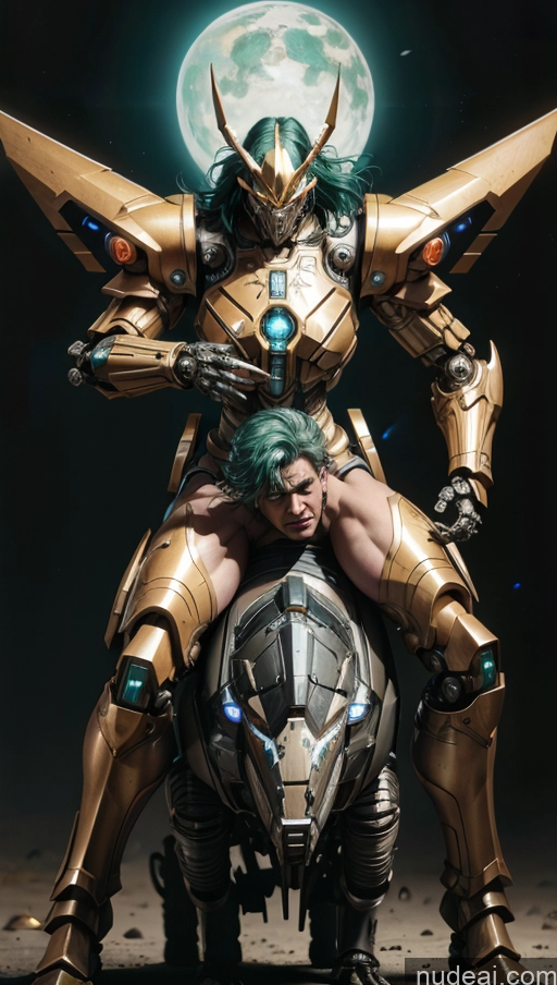 related ai porn images free for Cyborg Sci-fi Armor Tribal Cleavage Dark Lighting Muscular Dynamic View Alternative Thick Mech Suit Busty Swedish Straddling Steampunk Sexy Face 40s Green Hair Gold Jewelry Death Knight SuperMecha: A-Mecha Musume A素体机娘