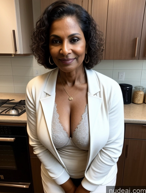 related ai porn images free for Milf Perfect Boobs Beautiful Perfect Body Dark Skin 70s Indian Kitchen Bra Casual Jacket Professor Stylish Suit Cleavage Detailed Sexy Face