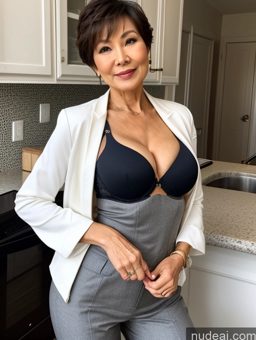 related ai porn images free for Milf Perfect Boobs Beautiful Perfect Body 70s Pixie Chinese Kitchen Bra Casual Jacket Professor Stylish Suit Cleavage Detailed Sexy Face