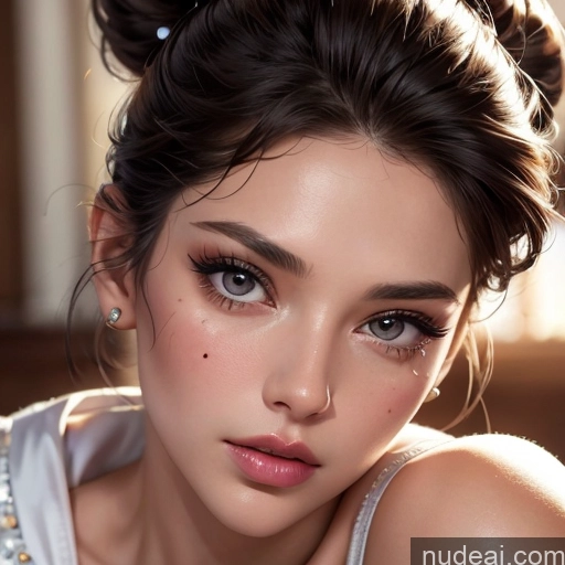 related ai porn images free for Beautiful 20s Skin Detail (beta) Bright Lighting Detailed Bra Close-up View Miss Universe Model Hair Bun