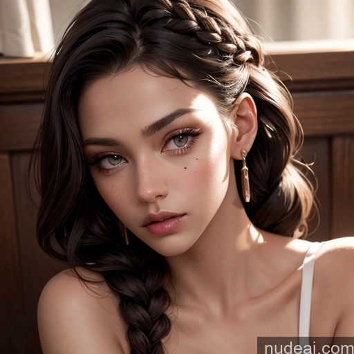 related ai porn images free for Beautiful 20s Skin Detail (beta) Bright Lighting Detailed Bra Close-up View Miss Universe Model Braided