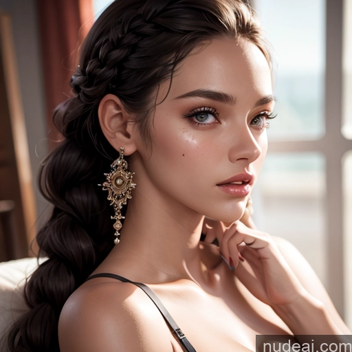 related ai porn images free for Beautiful 20s Skin Detail (beta) Bright Lighting Detailed Bra Close-up View Miss Universe Model Braided