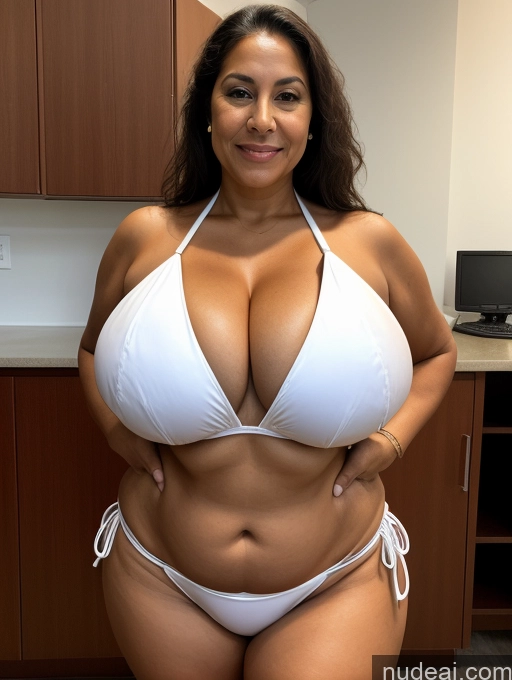 related ai porn images free for One Busty Huge Boobs Tanned Skin Front View Microkini Thong Brazilian 70s Lab Coat Professor