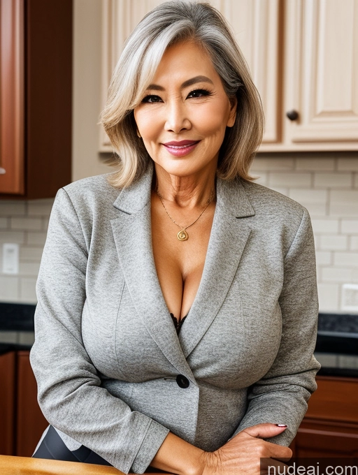 related ai porn images free for Milf Perfect Boobs Beautiful Perfect Body 70s Kitchen Bra Casual Jacket Professor Stylish Suit Sweater Cleavage Detailed Sexy Face Korean