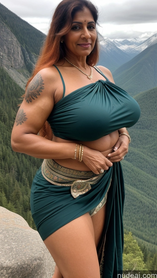 related ai porn images free for Milf Busty Huge Boobs Beautiful Tattoos Muscular Big Ass Abs Thick Big Hips Tall Long Hair Dark Skin 60s Ginger Indian Mountains Close-up View T-pose Sexy Face Blouse Sari