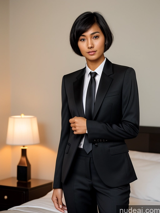 related ai porn images free for Woman One Small Tits Abs Skinny Tanned Skin 18 Black Hair Short Hair Asian Bedroom Front View Suit Tie Detailed