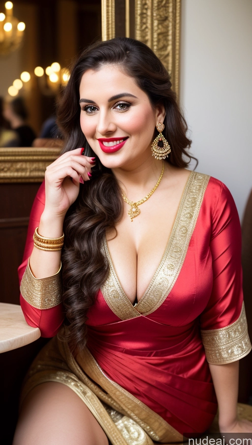 related ai porn images free for Milf Busty Beautiful Lipstick Thick Chubby Fat Big Hips Fairer Skin 20s Happy Seductive Brunette Long Hair Russian Party Front View Straddling Sari Blouse Dirndl Victorian Cleavage Gold Jewelry