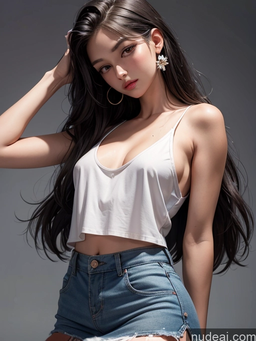 related ai porn images free for Miss Universe Model Small Tits Beautiful Perfect Body 18 Korean Long Hair Mini Skirt Tank Top Cumshot