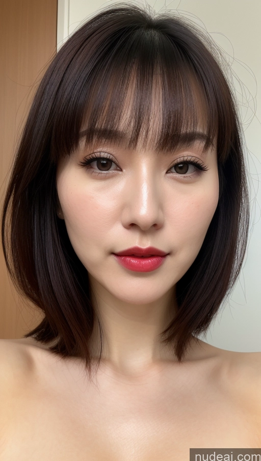 related ai porn images free for Woman One Small Tits Beautiful Lipstick Fairer Skin 30s Black Hair Close-up View Detailed Bangs Korean