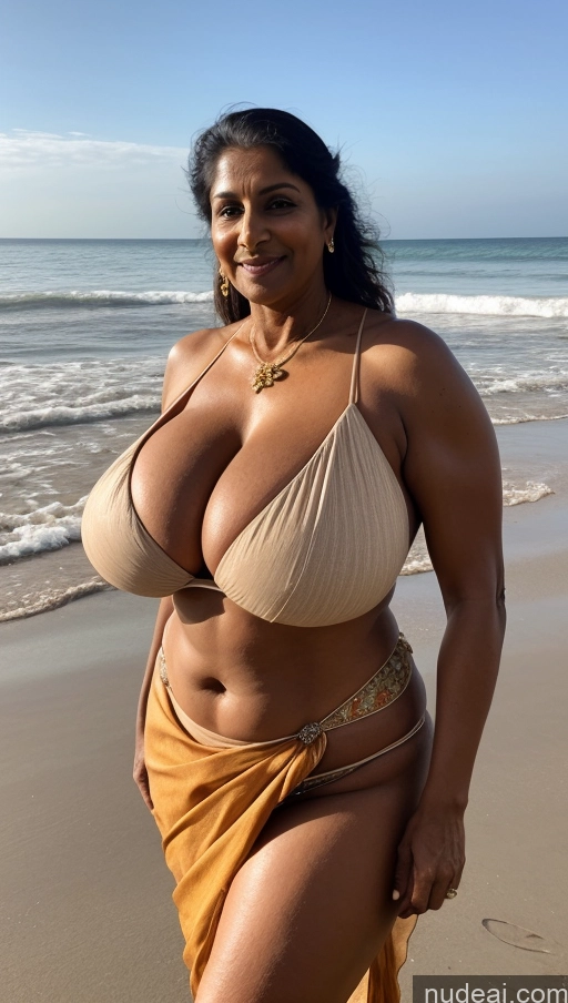 related ai porn images free for Milf Busty Huge Boobs Beautiful Tattoos Muscular Big Ass Abs Thick Big Hips Tall Dark Skin 60s Ginger Indian Close-up View T-pose Blouse Sari Sexy Face Beach