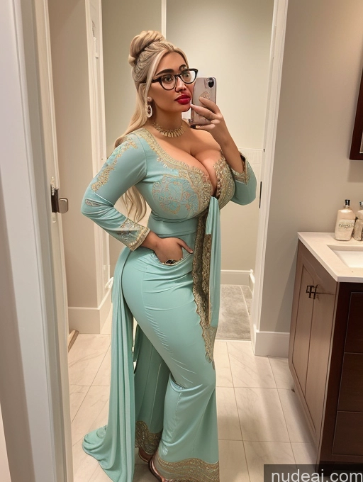 related ai porn images free for Bimbo Busty Huge Boobs Glasses Lipstick Big Ass Thick Chubby Fat Big Hips Short Blonde Hair Bun Latina Mirror Selfie Bathroom Salwar