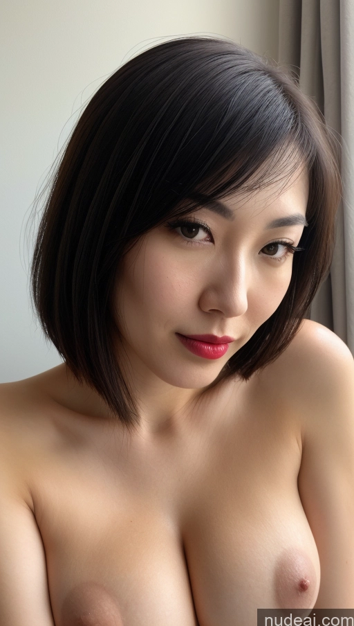 related ai porn images free for Woman One Beautiful Lipstick Fairer Skin 30s Black Hair Bobcut Skin Detail (beta) Close-up View Skinny Huge Boobs Japanese