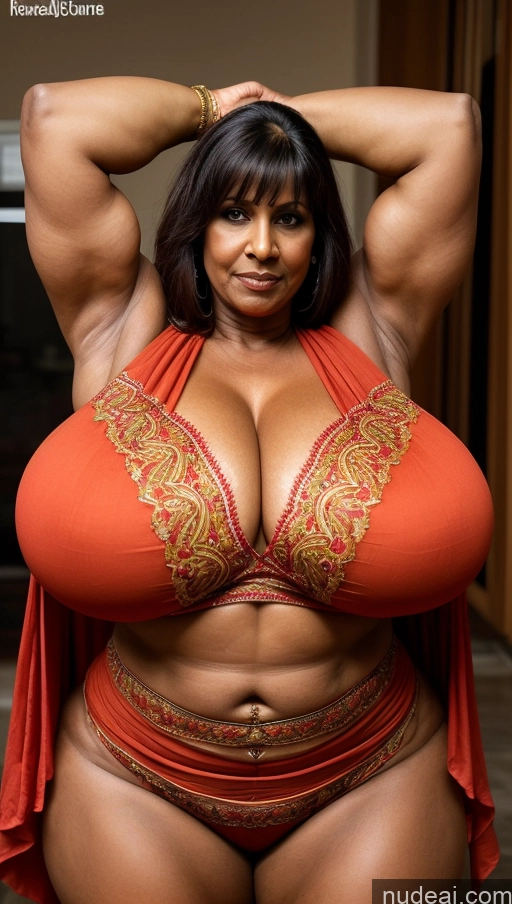 related ai porn images free for Milf Huge Boobs Beautiful Muscular Big Ass Abs Thick Big Hips Tall Dark Skin Ginger Bangs Indian Cleavage Sexy Face 70s Tattoos T-pose Front View Blouse Sari Hell