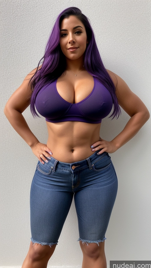 related ai porn images free for Big Hips Big Ass Athlete Jeans Purple Hair Perfect Boobs Front View