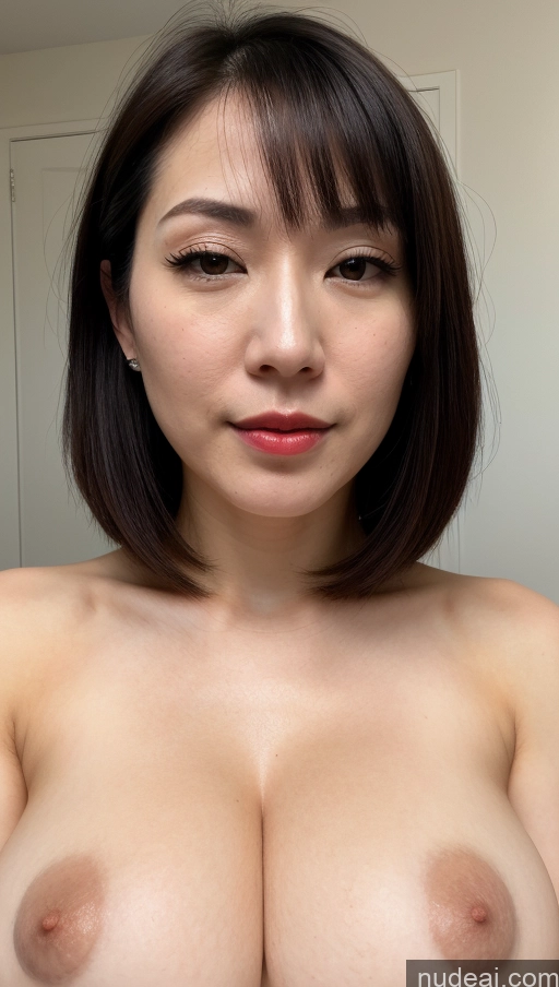 related ai porn images free for Woman One Beautiful Fairer Skin 30s Black Hair Skin Detail (beta) Close-up View Japanese Huge Boobs Lipstick Bobcut