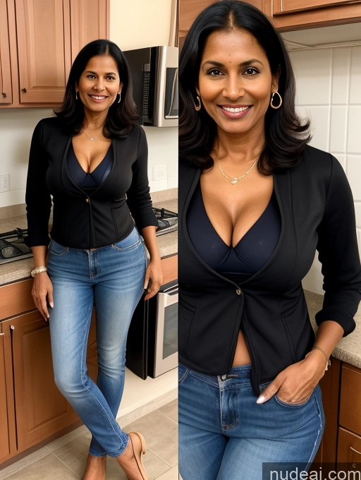 related ai porn images free for Milf Two Perfect Boobs Perfect Body Dark Skin 70s Indian Kitchen Jacket Jeans Professor Secretary Cleavage Partially Nude Detailed