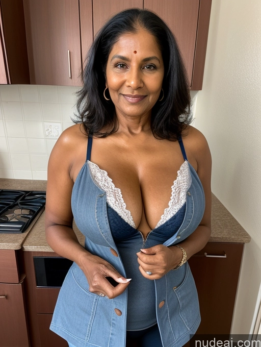 related ai porn images free for Milf Two Perfect Boobs Perfect Body Dark Skin 70s Indian Kitchen Jacket Jeans Professor Secretary Cleavage Partially Nude Detailed