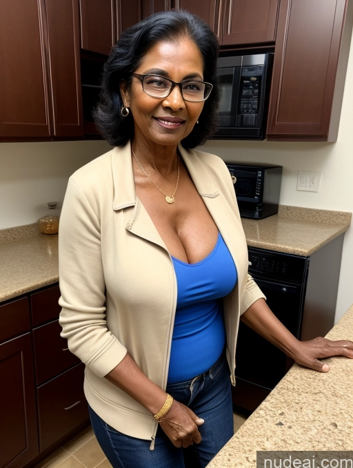 related ai porn images free for Milf Two Perfect Boobs Perfect Body Dark Skin 70s Indian Kitchen Jacket Jeans Professor Secretary Cleavage Partially Nude Detailed