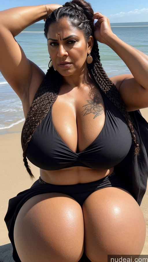 related ai porn images free for Milf Busty Huge Boobs Beautiful Tattoos Muscular Big Ass Abs Thick Fat Tall Dark Skin 50s Angry Black Hair Braided Indian T-pose Blouse Sari Cleavage Sexy Face Close-up View Beach