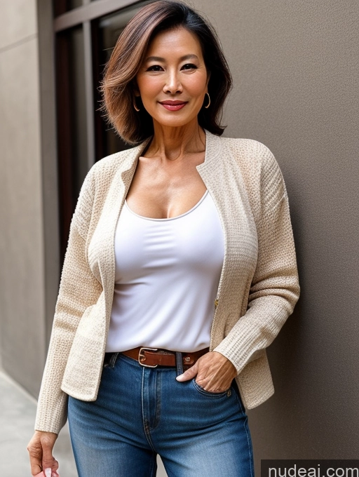 related ai porn images free for Milf Perfect Boobs Beautiful Perfect Body 70s Chinese Blouse Casual Jacket Professor Stylish Sweater Cleavage Topless Detailed