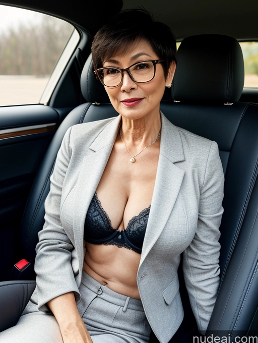 related ai porn images free for Milf Perfect Boobs Beautiful Glasses Perfect Body Short Hair 70s Chinese Car Bra Jacket Professor Stylish Suit Cleavage Detailed Sexy Face