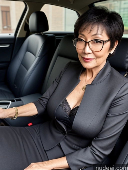 related ai porn images free for Milf Perfect Boobs Beautiful Glasses Perfect Body Short Hair 70s Chinese Car Bra Jacket Professor Stylish Suit Cleavage Detailed Sexy Face