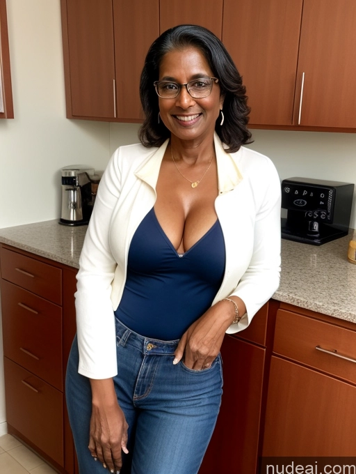 related ai porn images free for Milf Two Perfect Boobs Beautiful Perfect Body Dark Skin 60s Indian Kitchen Jacket Jeans Professor Secretary Cleavage Partially Nude Detailed