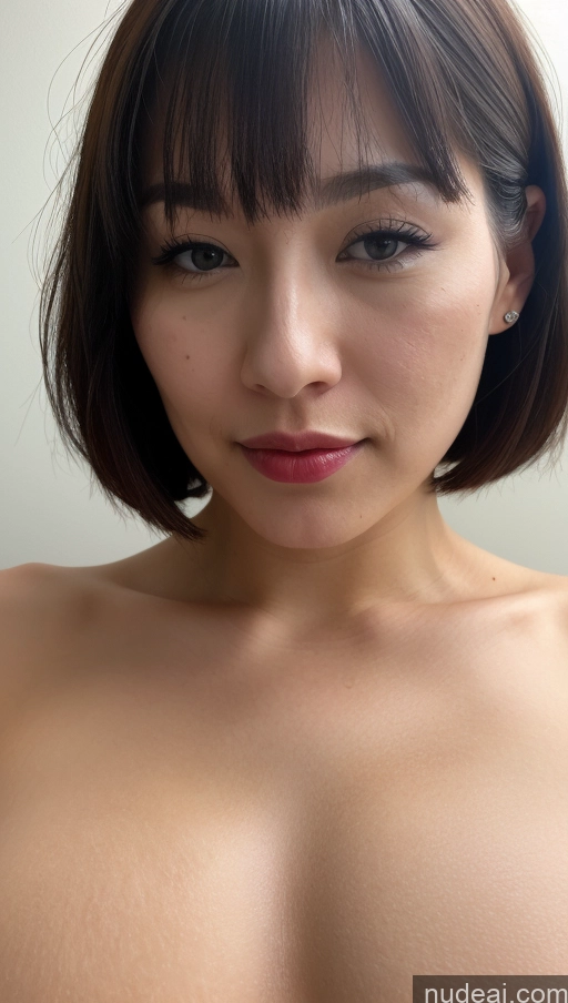 related ai porn images free for Woman One Beautiful Lipstick Fairer Skin 30s Black Hair Skin Detail (beta) Huge Boobs Japanese Close-up View Bobcut