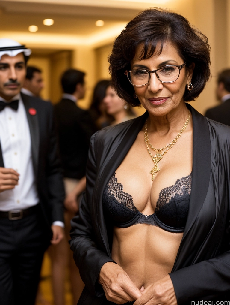 related ai porn images free for Milf Two Perfect Boobs Beautiful Glasses Perfect Body 70s Party Bra Jacket Professor Stylish Suit Cleavage Dark Lighting Detailed Sexy Face Dark Skin Arabic Short Hair