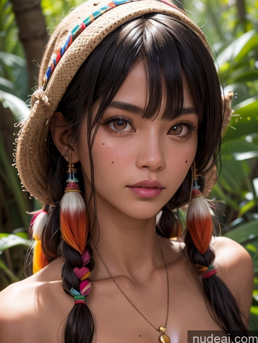 related ai porn images free for Tribal Tanned Skin Native American Beautiful Girl Bangs